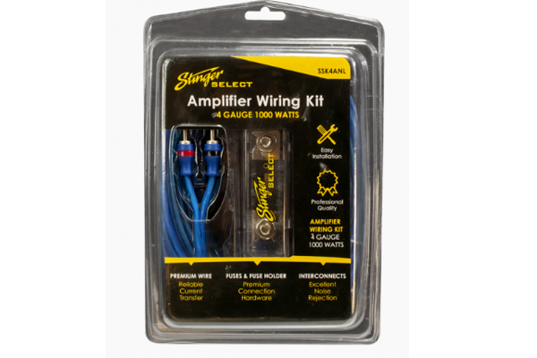  SSK4ANL / Stinger Select 4 Ga Wiring Kit Anl Fuse Holder